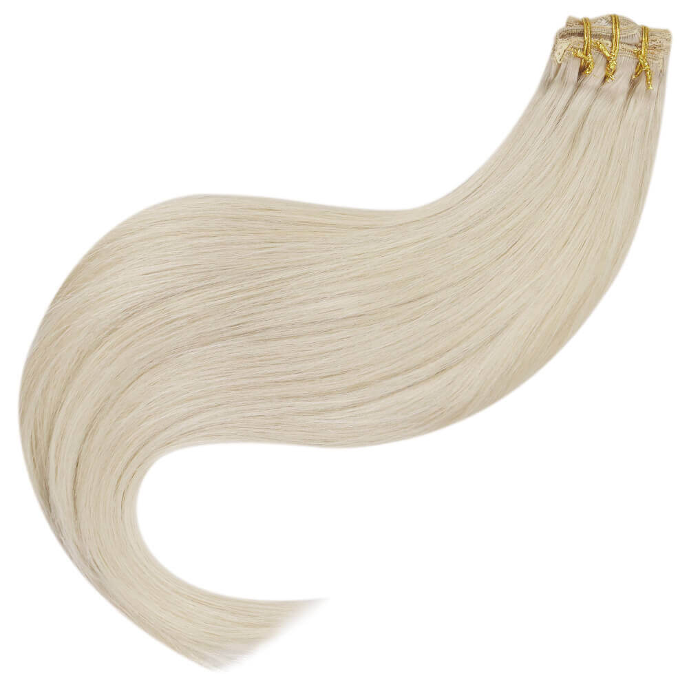 18inch Human Blonde Clip-ins