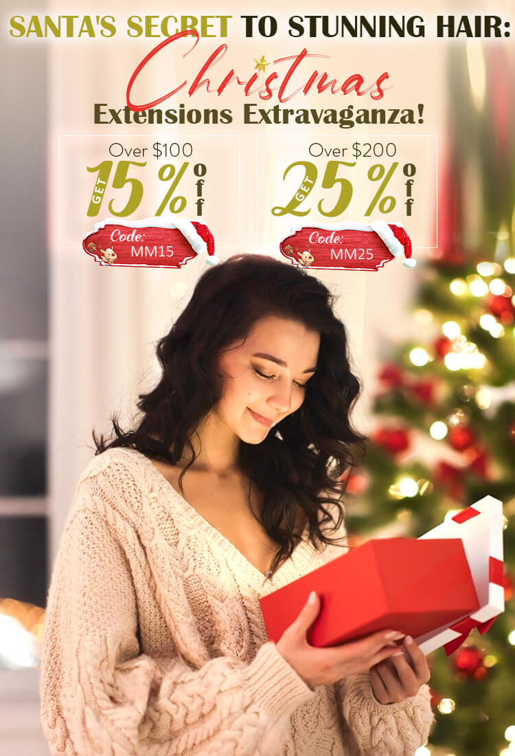Moresoo Christmas Hair Extensions