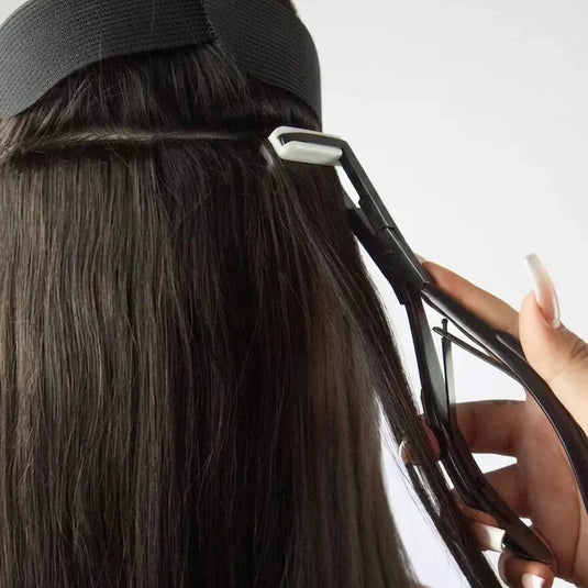 Tape in Hair Extensions Plier Black Stainless Steel Flat Seal Tool