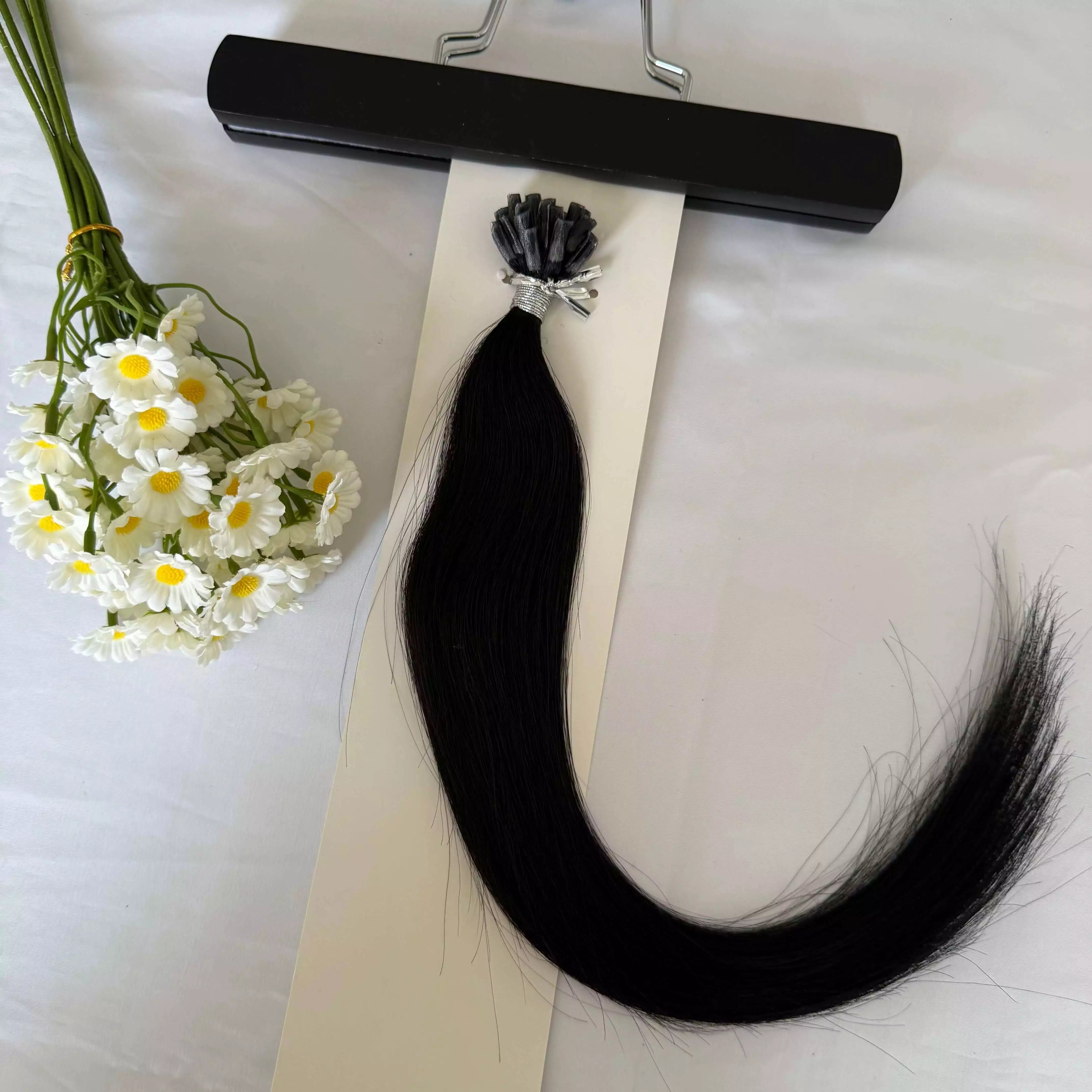 [Final Sale] Virgin U Tip Human Hair Extension Jet Black #1