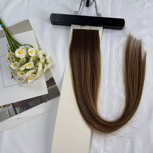 [Final Sale] Virgin Flower Tape Hair Extensions Balayage (#BM) 24