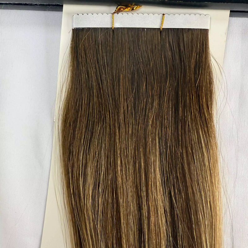 Load image into Gallery viewer, [Final Sale] Virgin Flower Tape Hair Extensions Balayage (#BM) 24&quot;
