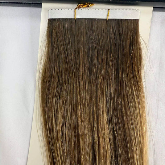 [Final Sale] Virgin Flower Tape Hair Extensions Balayage (#BM) 24