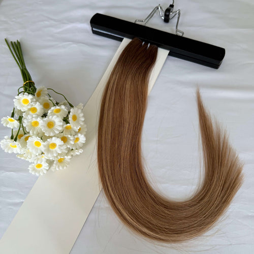 [Final Sale] Virgin Hybrid Weft Hair Extensions (#2/4/27) 18