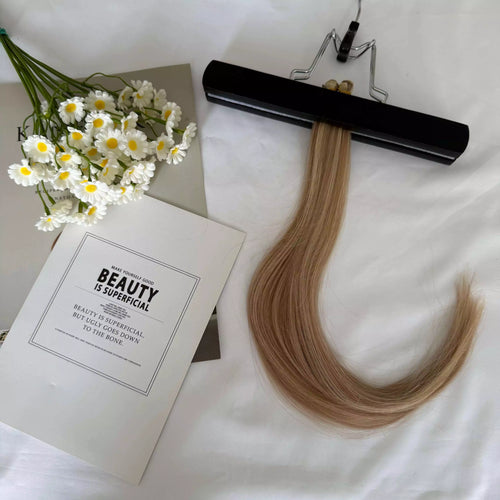 [Final Sale] Virgin Human Hair Extensions Hand Tied Weft (#18/613) 16” 20G