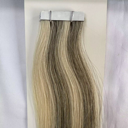 [Final Sale] Virgin Invisible Tape in Hair Extensions (#1CC/80/60)