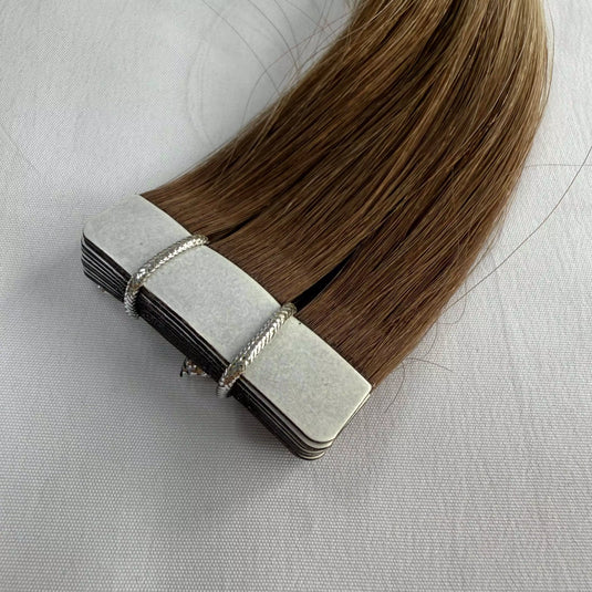 [Final Sale] Virgin Human Hair Extensions Tape Ins Blonde (#9A/10/800)