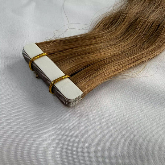 [Final Sale] Virgin Human Hair Extensions Tape Ins Blonde (#P6/10) 24”