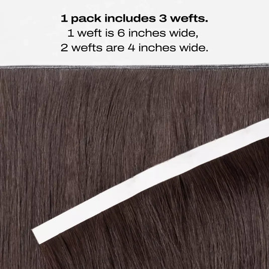 Virgin Invisible Tape Weft Hair Extensions Pink Blonde Highlights (#P18/613)