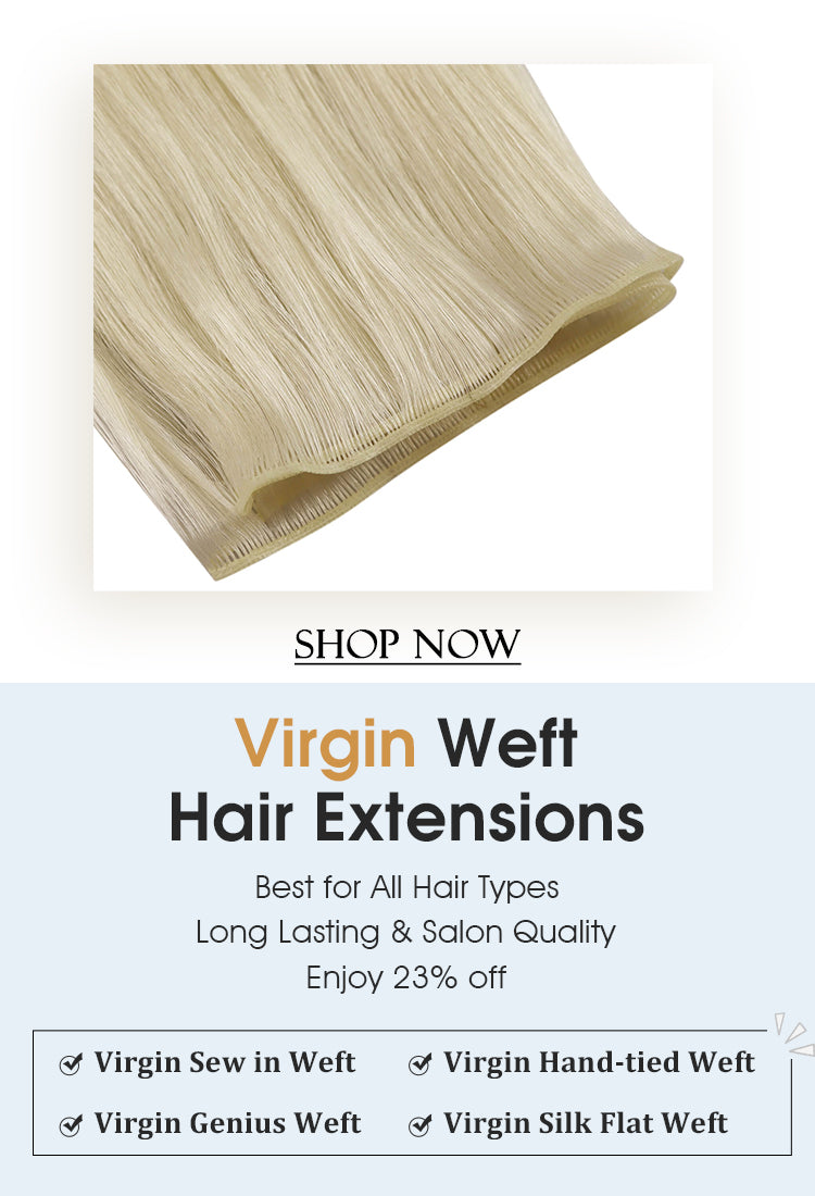 Virgin Hair Wefts Human Hair Bundles Real Soft Hair Long Lasting and Tangle-free