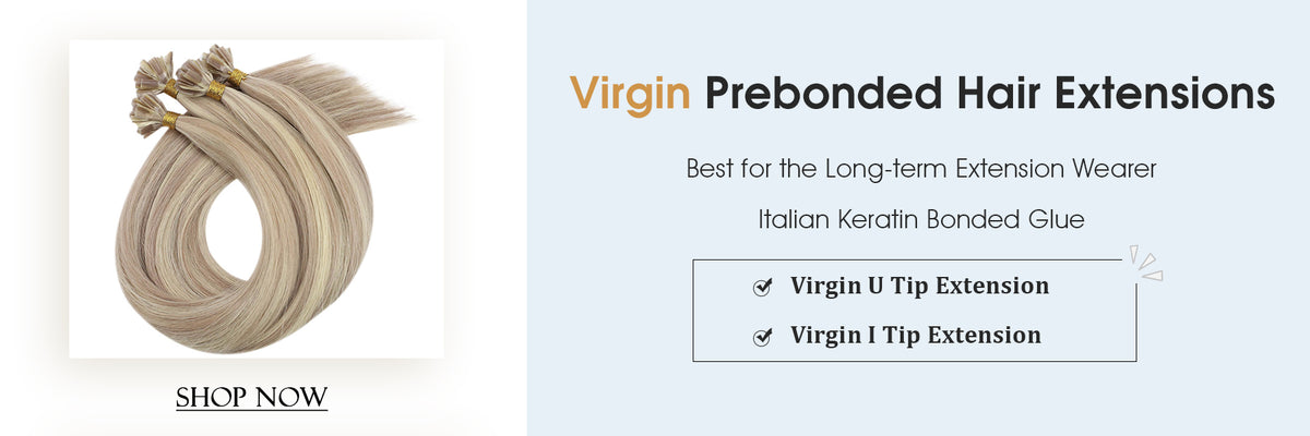 Keratin Extensions Virgin Prebonded Human Hair Extension Best for Long Wearer
