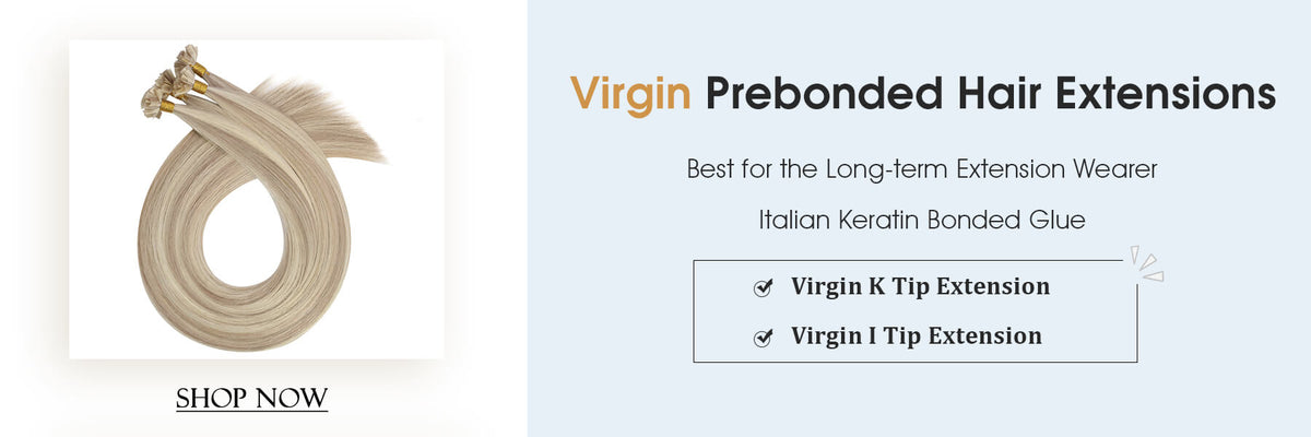 Keratin Extensions Virgin Prebonded Human Hair Extension Best for Long Wearer