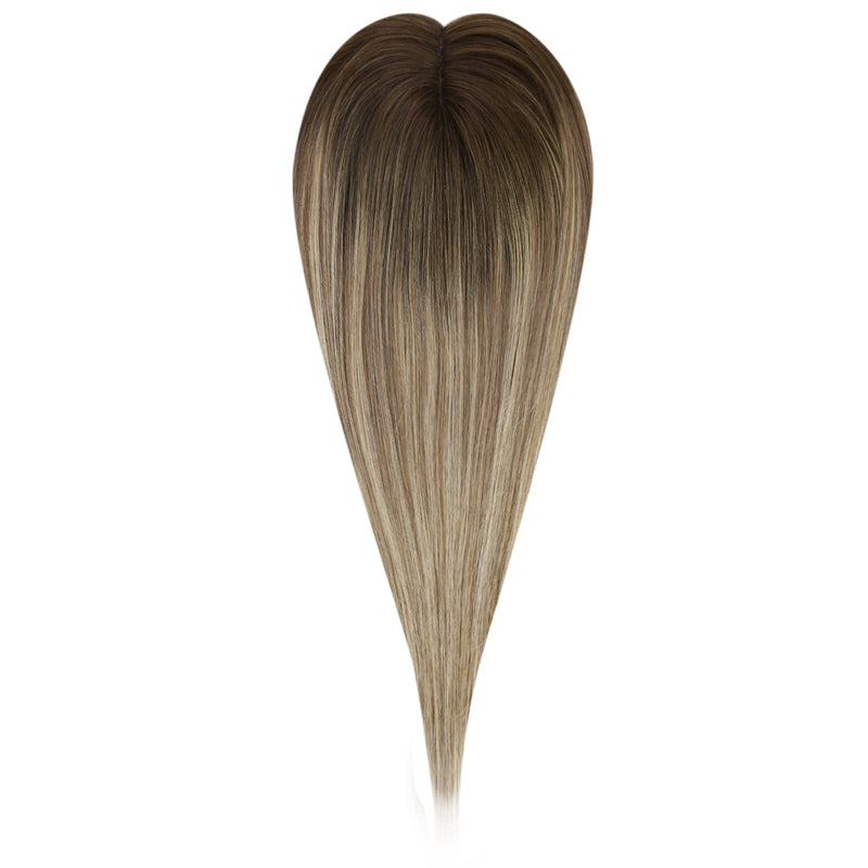 Load image into Gallery viewer, Topper hair piece Female hair topper for thinning crown Real hair topper

