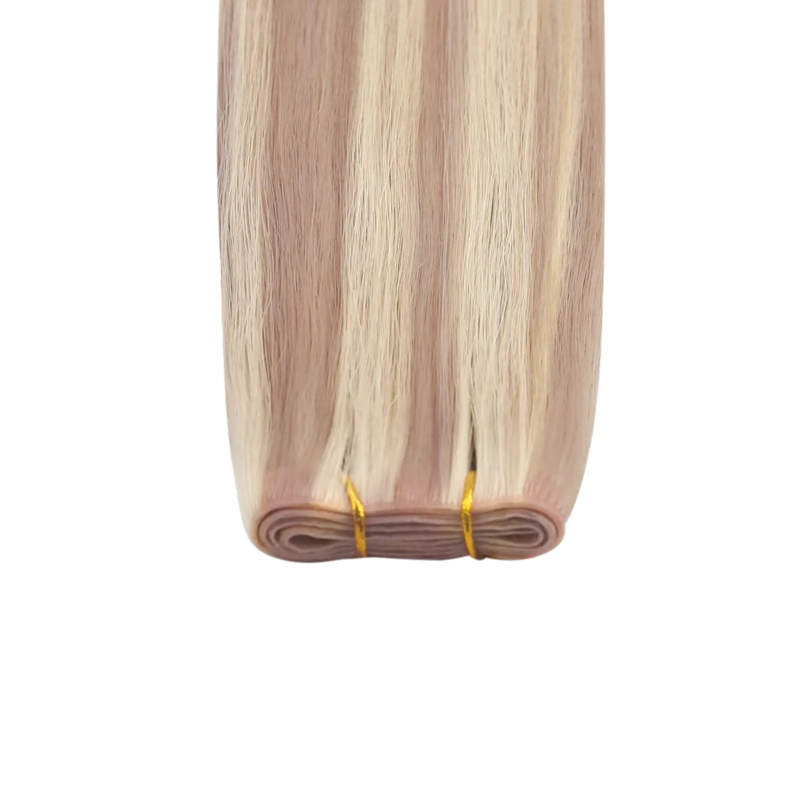xo invisible weft, butterfly weft extensions, blonde balayage highlights, pu flat weft, premium virgin hair, flat weft for blonde highlights, invisible finish, pu skin with holes, sew in hair extensions, real hair weft