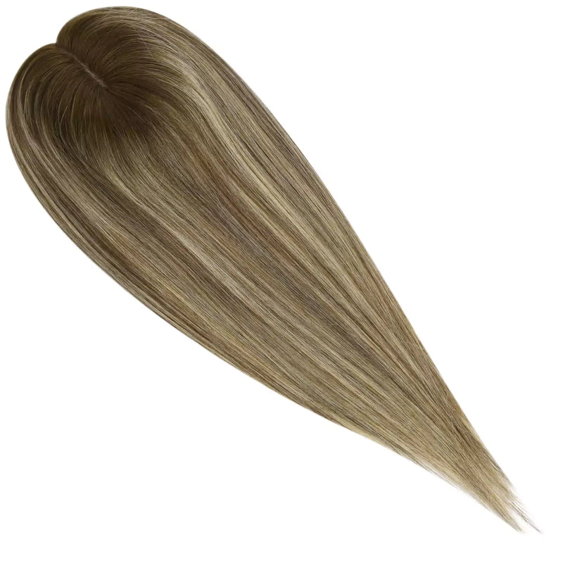 Load image into Gallery viewer, human hair topper for thinning crown hair topper virgin cuticle aligned hair short hair toppers natural hair toppers for thinning hair crown hair toppers for thin hair women hair toppers human hair hair toppers for women
