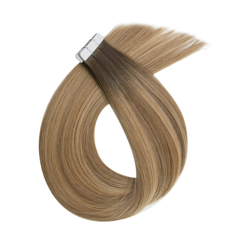 Load image into Gallery viewer, 100% Virgin Real Hair
Virgin Invisible Skin Weft Tape In Adhesives Human Hair Extensions Blonde Color Straight Hair
Moresoo 16 Inch 100_Virgin Tape in Hair Extensions Full Head Double Sided Skin Weft Natural Hair

