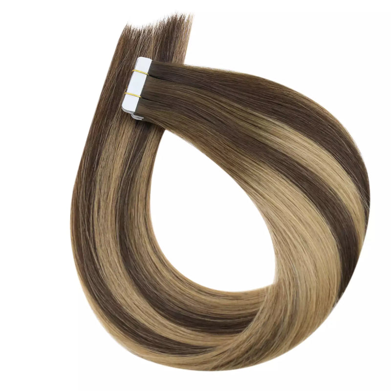 Load image into Gallery viewer, soft hair human tape in -20 Inch Hair extensions- balayage hair
Human tape in hair extensions balayage 14 inch hair extensions-real human hair extensions
