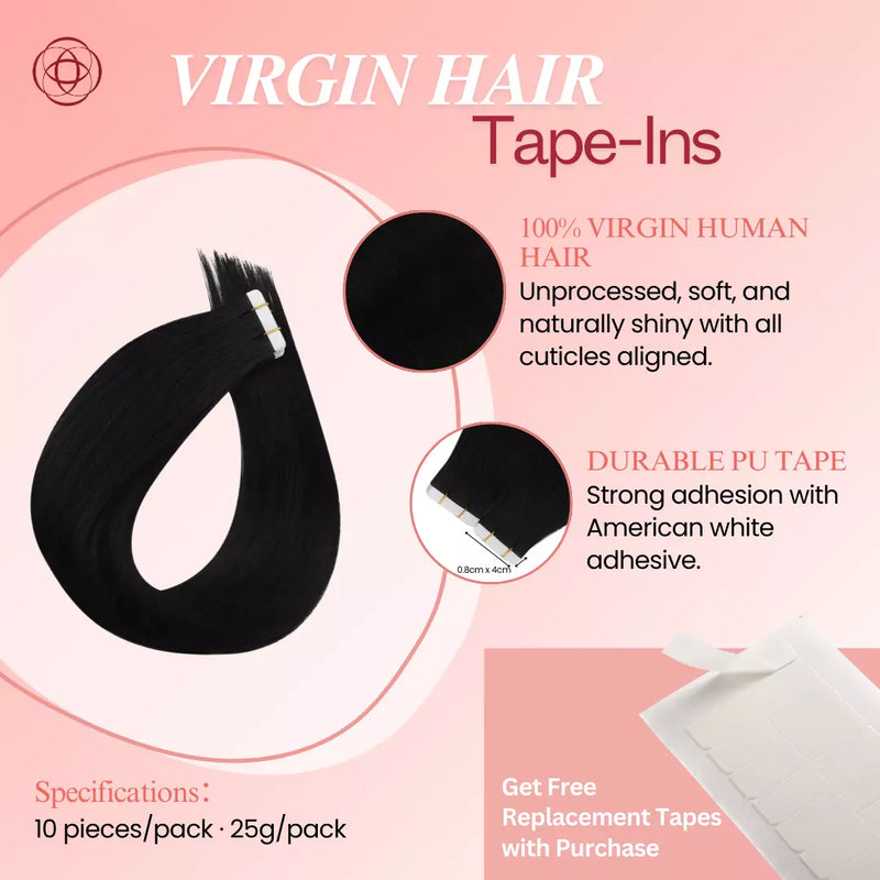 Load image into Gallery viewer, virgin tape in hair extension skin weft human Brazilian hair moresoo tape in hair extensions best tape in hair extensions thick end human hair ombre tape in human hair extensions virgin quality hair fading brown to blonde color hair
