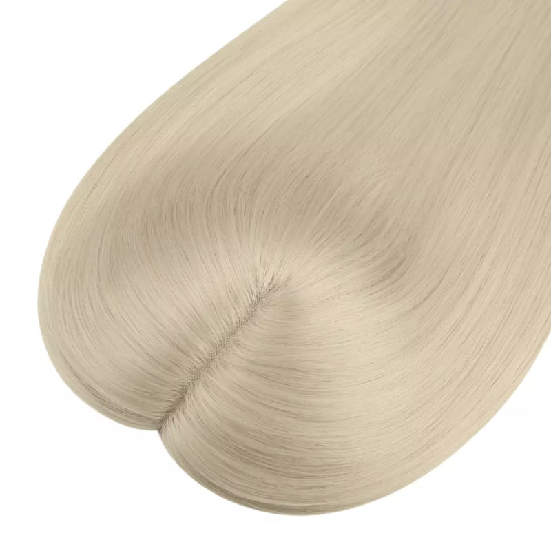 Load image into Gallery viewer, Light blonde hair topper on a white background
