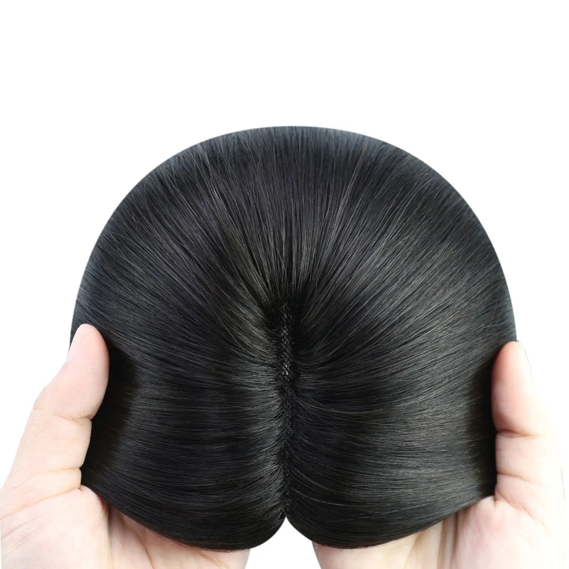 Load image into Gallery viewer, hair topper for women mono base topper breathable design hair topper remy human hair

