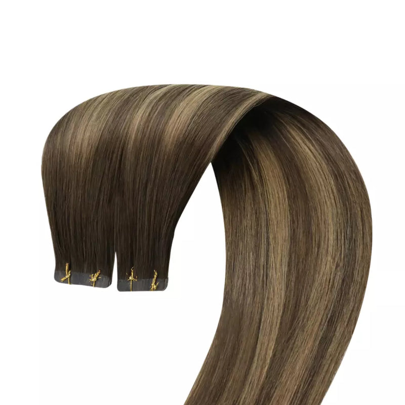 Load image into Gallery viewer, Real Human Hair Tape in Hair Extension-tape in human hair extensions-tape in extensions-how long do tape in extensions last-invisible tape in extensions

