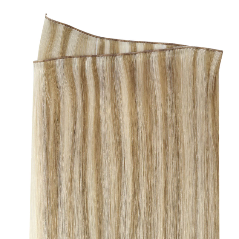 Load image into Gallery viewer, genius weft hair, hair weft, weft hair extensions, genius weft hair extensions, the width of genius weft, sew in hair extensions, sew in weft hair
hair extensions,human hair extensions,genius weft hair extensions,hair weft, moresoo hair extensions,weft hair extensions
