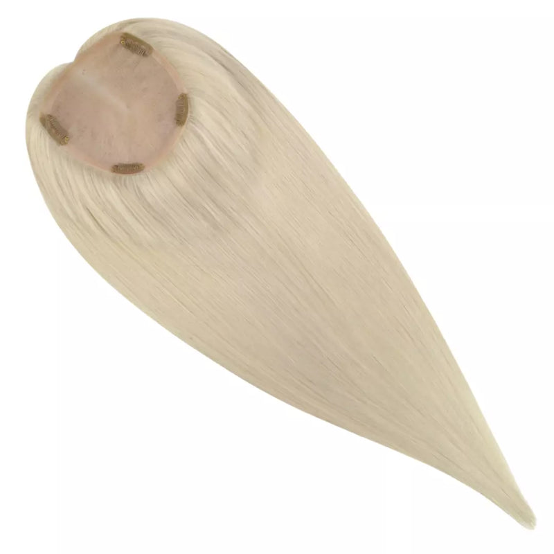 Load image into Gallery viewer, Blonde hair topper on a white background
