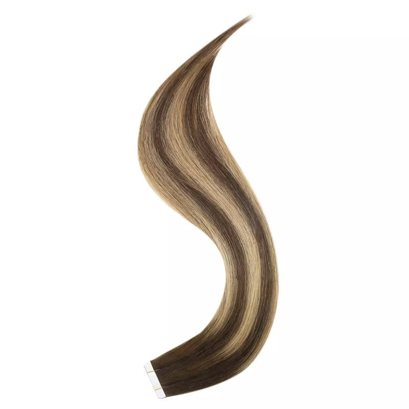 Load image into Gallery viewer, brown tape in extension long hair extensions-long hair extensions-22 inch hair extensions-24 inch hair extensions
tape in extensions-how long do tape in extensions last-invisible tape in extensions-tape worm in humans-human hair tape in extensions-tape in-
