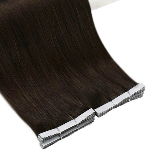 high-quality brown tape in extensions, invisible platinum blonde hair extensions, salon-grade platinum blonde tape in, 16-inch brown tape in hair, brown blonde hair tape in, 18-inch platinum blonde extensions, durable platinum blonde tape in, platinum blonde tape in for salon professionals