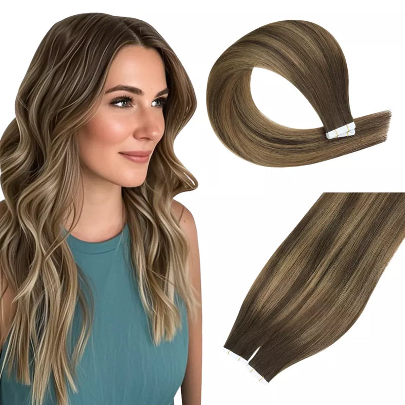 Load image into Gallery viewer, Virgin Brazilian Tape in Hair Extension-tape in hair extensions-best tape in hair extensions-human hair tape in extensions-hair extensions tape in-tape in extensions human hair

