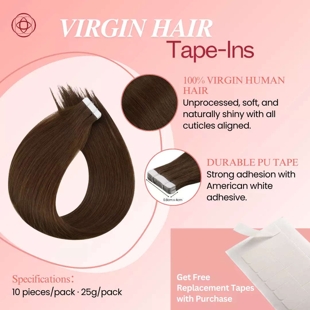 virgin straight brown hair extension tape ins long tape hair extensions permanent hair extensions best hair extensions for fine hair 20 inch hair extensions 16 inch hair extensions real human hair virgin straight hair extension tape ins human great quality and soft