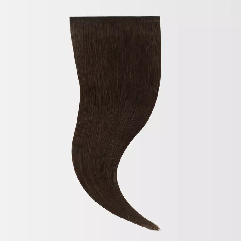 Load image into Gallery viewer, Brown clip in hair extension on a white background
