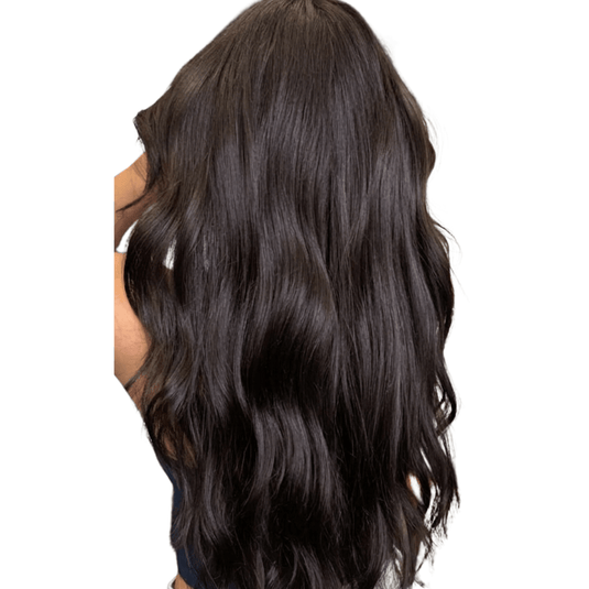 moresoo virgin human hair feather weft hair extension