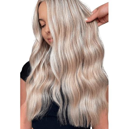 virgin human hair feather weft hair extension