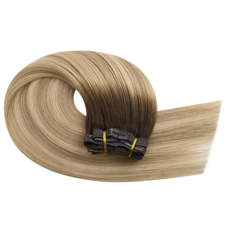 virgin clip in extensions high quality hair for salon