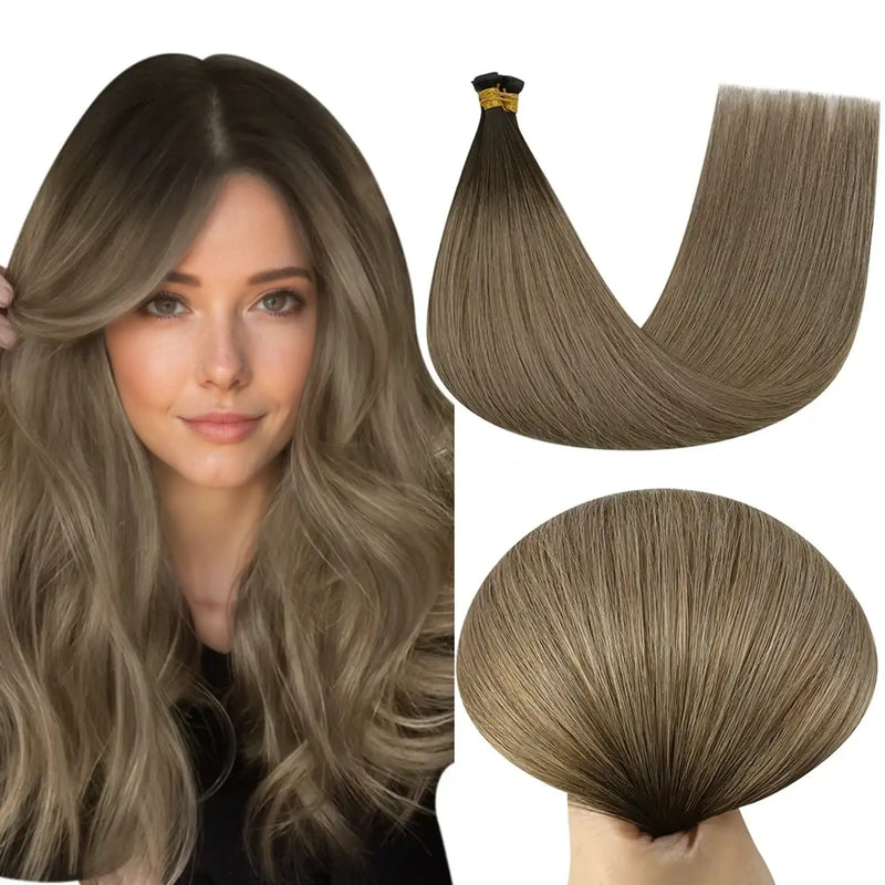 Load image into Gallery viewer, 100% Virgin human hair-human hair extensions-human hair-real human hair extensions-light brown hair--bundle hair-hair bundle-weft hair extensions-hair weft-hair-extensions-human hair extensions-human hair- weft-wefts-
