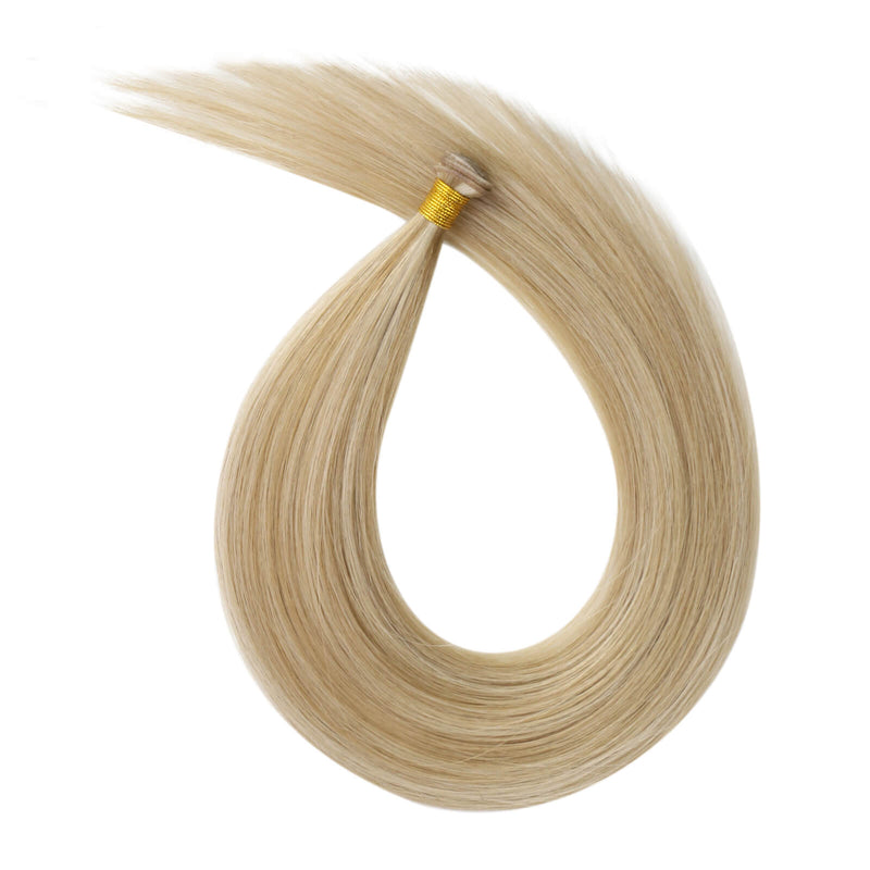 Load image into Gallery viewer, hair extensions,human hair,weft hair extensions,genius weft hair,hair weft,blonde hair extensions
