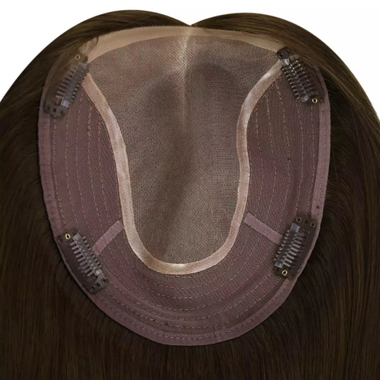 virgin human hair crown topper darkest brown virgin human hair piece easy installation breathable and comfortable hair topper virgin hair topper human hair hair topper hair topper for thinning crown hair topper for women human hair topper topper hair piece topper hair best hair topper hair topper