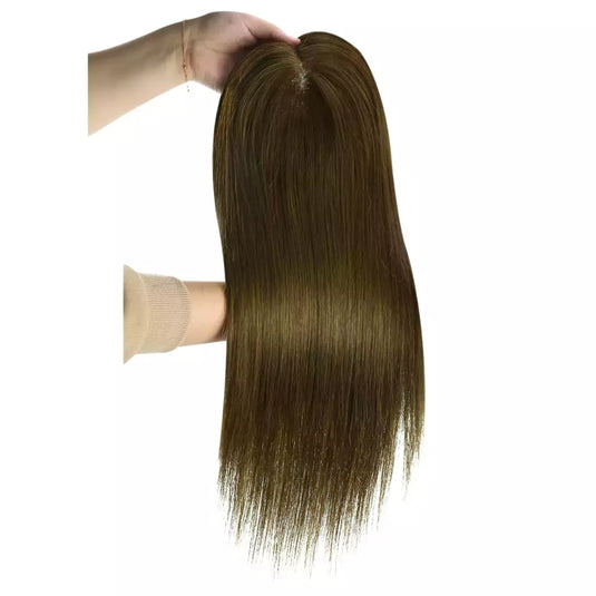 dark brown hair topper large base human hair topper 6*7inch base virgin topper short hair toppers natural hair toppers for thinning hair crown hair toppers for thin hair women hair toppers human hair hair toppers for women best human hair toppers