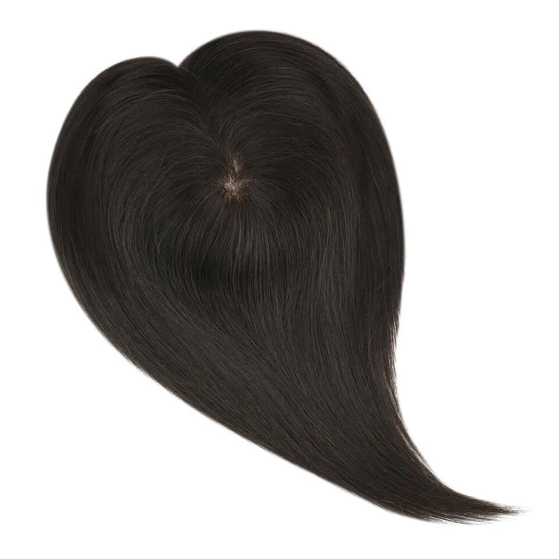 dark brown topper hair human hair