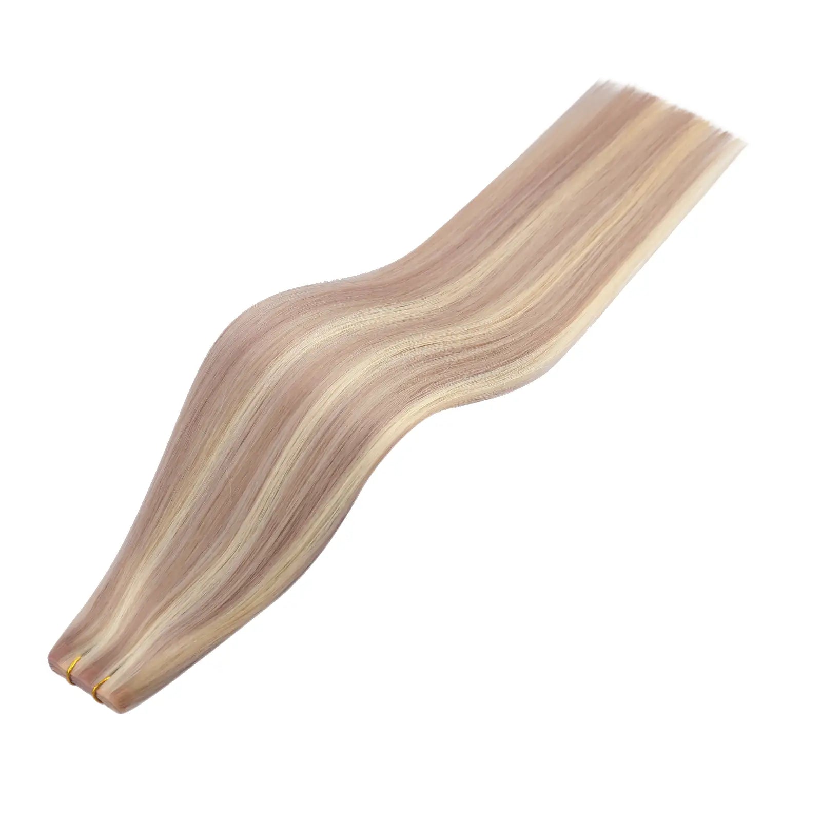 double side tape hair extensions, blonde highlights, pu hole skin weft, butterfly weft virgin hair, pu skin weft blonde highlights, butterfly weft
