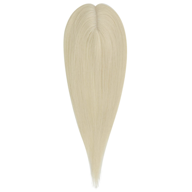 Load image into Gallery viewer, 100% human hair topper virgin remy hair blonde hair pieces for thinning crown 
