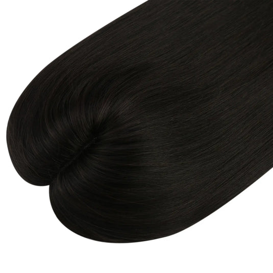 best hair topper natural black topper hair add volume or cover gray hair
