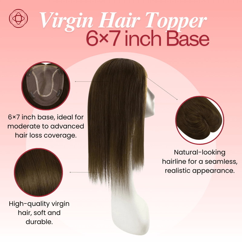 Load image into Gallery viewer, human hair topper topper hair piece
topper hair best hair topper hair topper women topper hair extensions hair toppers before and after hair topper extensions
