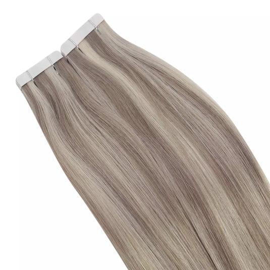 real human hair extension blonde highlights hair virgin straight blonde hair extension tape ins human great quality and soft long tape hair extensions permanent hair extensions best hair extensions for fine hair