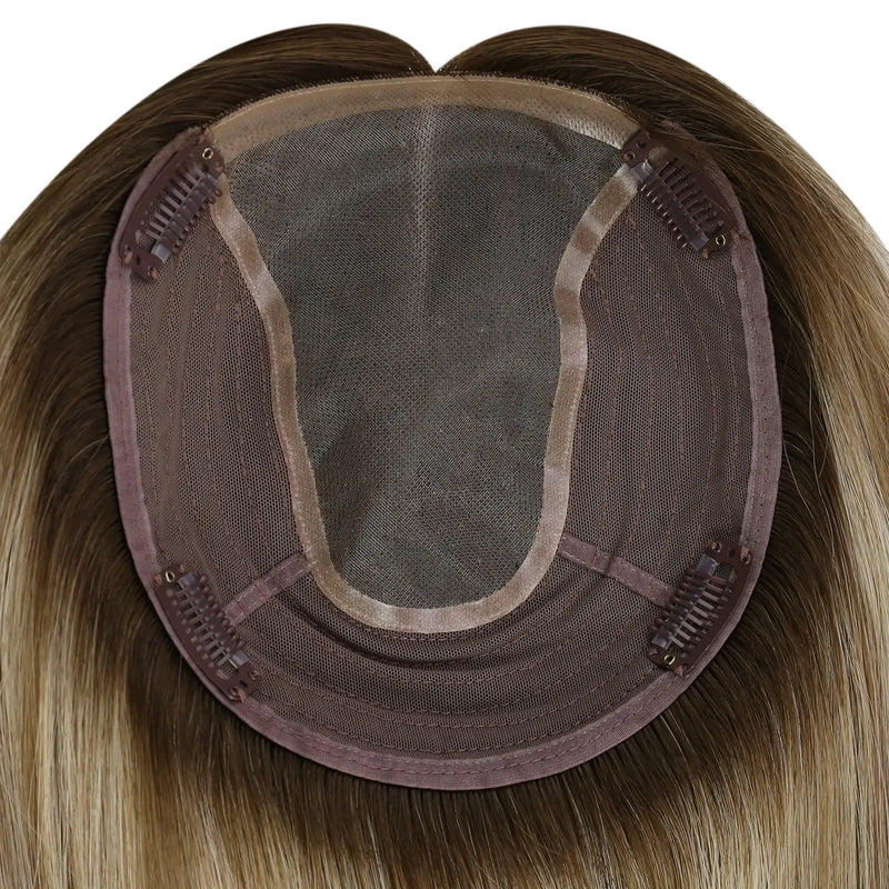 Load image into Gallery viewer, hair pieces for thinning hair Topper human hair 6*7inch Base human hair hair toppers clip in hair toppers hair toppers human hair crown toppers for thinning hair hair toppers for short hair hair pieces hair pieces for women hair pieces for thinning hair clip in hair pieces
