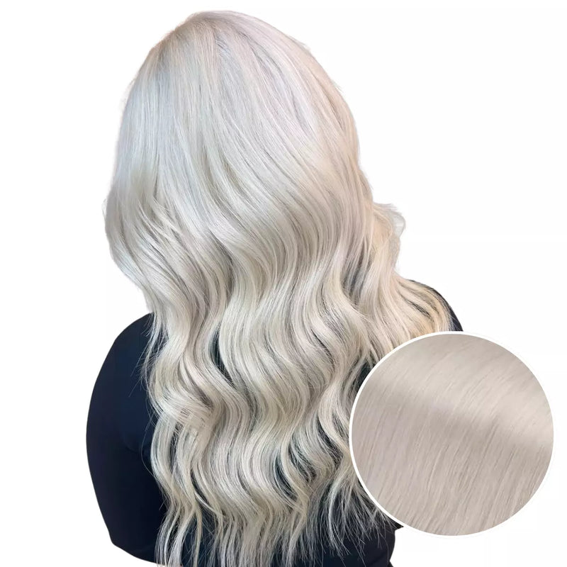 Load image into Gallery viewer, 100% Handmade Human Hair Clip In Extensions 7 Pieces 16 Inch Straight Human Hair Clip In Extensions for Women
