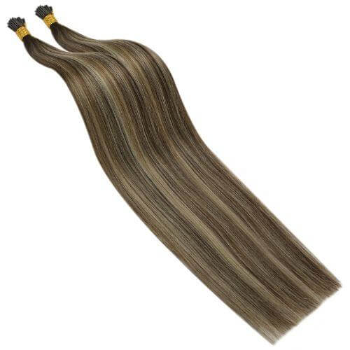 brown keratin hair extension
