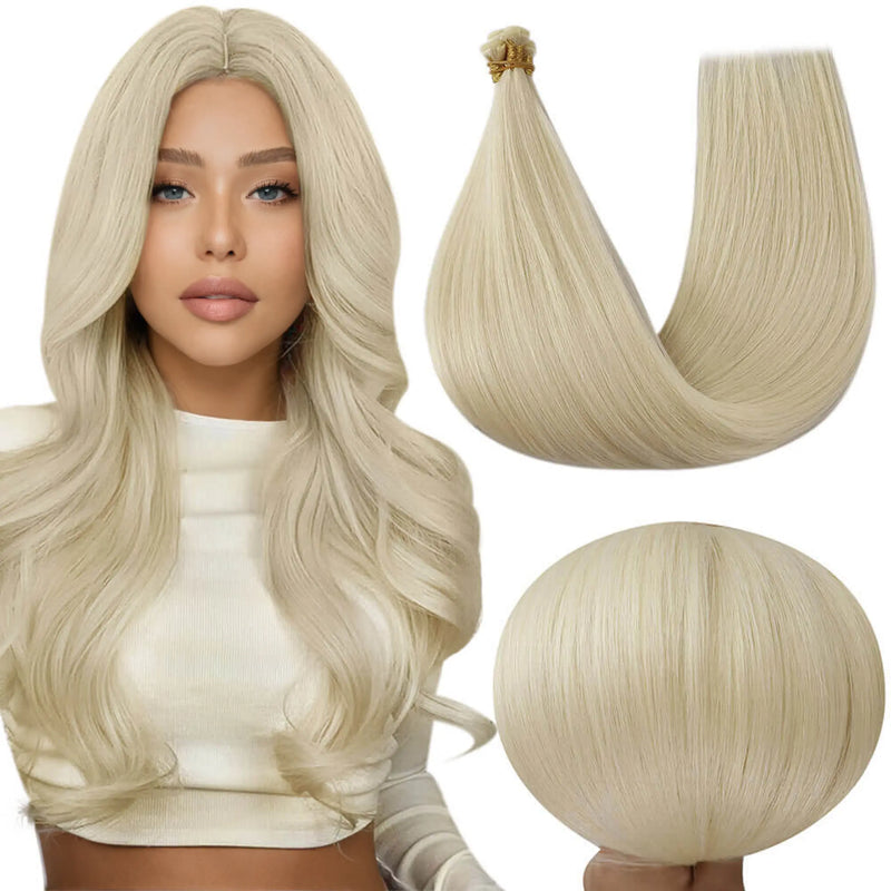 Load image into Gallery viewer, moresoo hair genius weft extensions high invisiblity virgin human hair-white blonde-hair extensions- hair extensions lengths-weft-weft hair extensions-genius weft extensions-sew in hair extensions-human hair extensions
