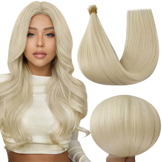 moresoo hair genius weft extensions high invisiblity virgin human hair-white blonde-hair extensions- hair extensions lengths-weft-weft hair extensions-genius weft extensions-sew in hair extensions-human hair extensions